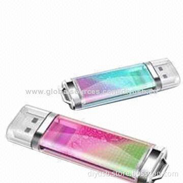 Liquid USB Sticks with 64, 128, 256, 512MB, 1, 2, 4, 8, 16, 32GB Capacity